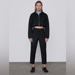 ZARA BLACK HIGH RISE WAIST PANTS